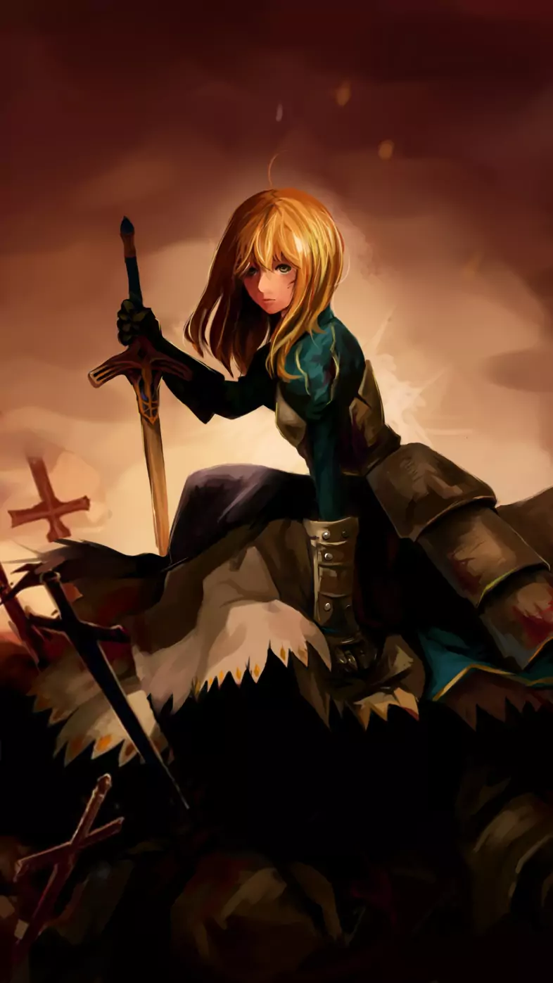 saber fate playgame wallpaper