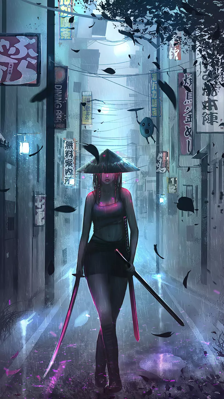 samurai girl wallpaper