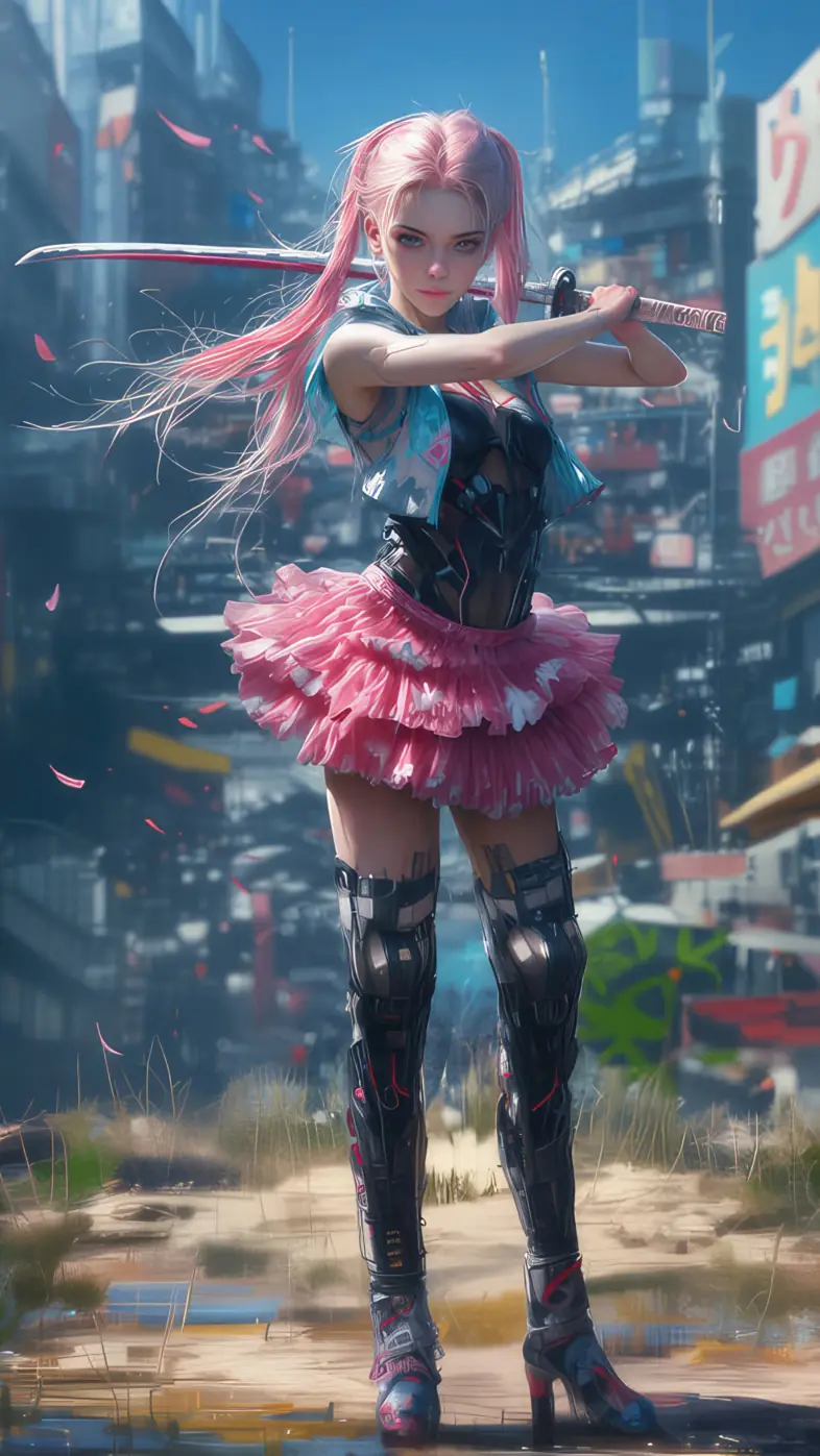 samurai girl gamer wallpaper