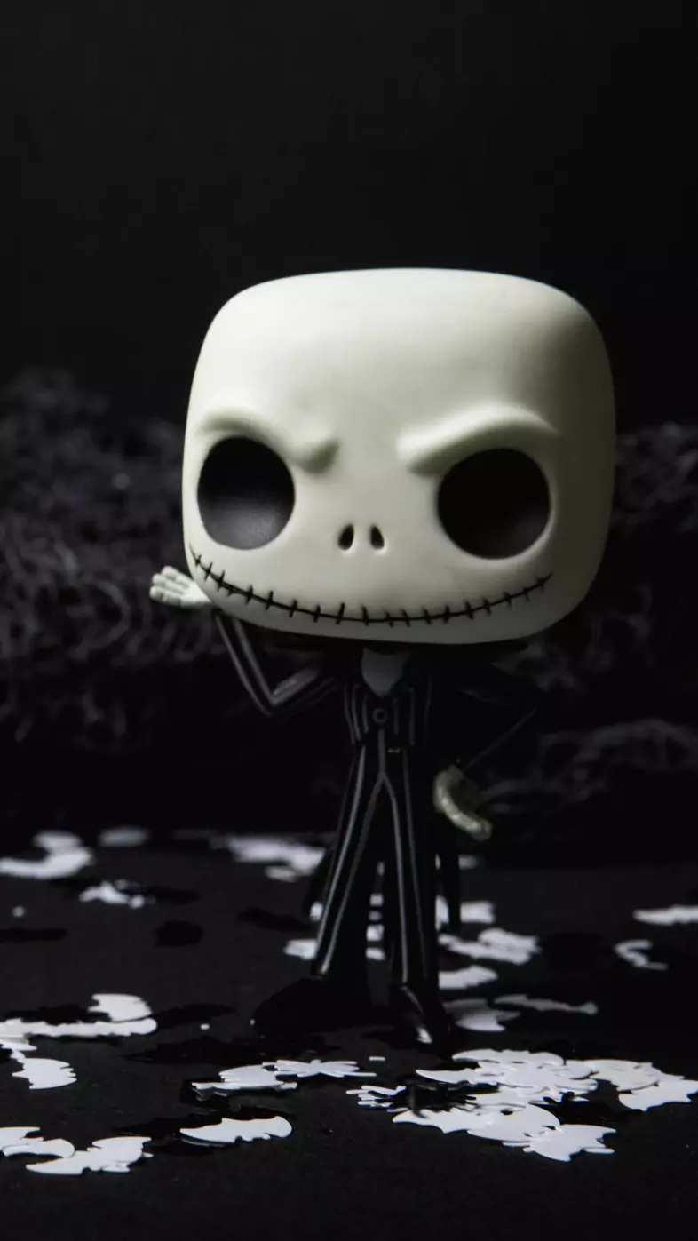 scary skull doll halloween creepy wallpaper