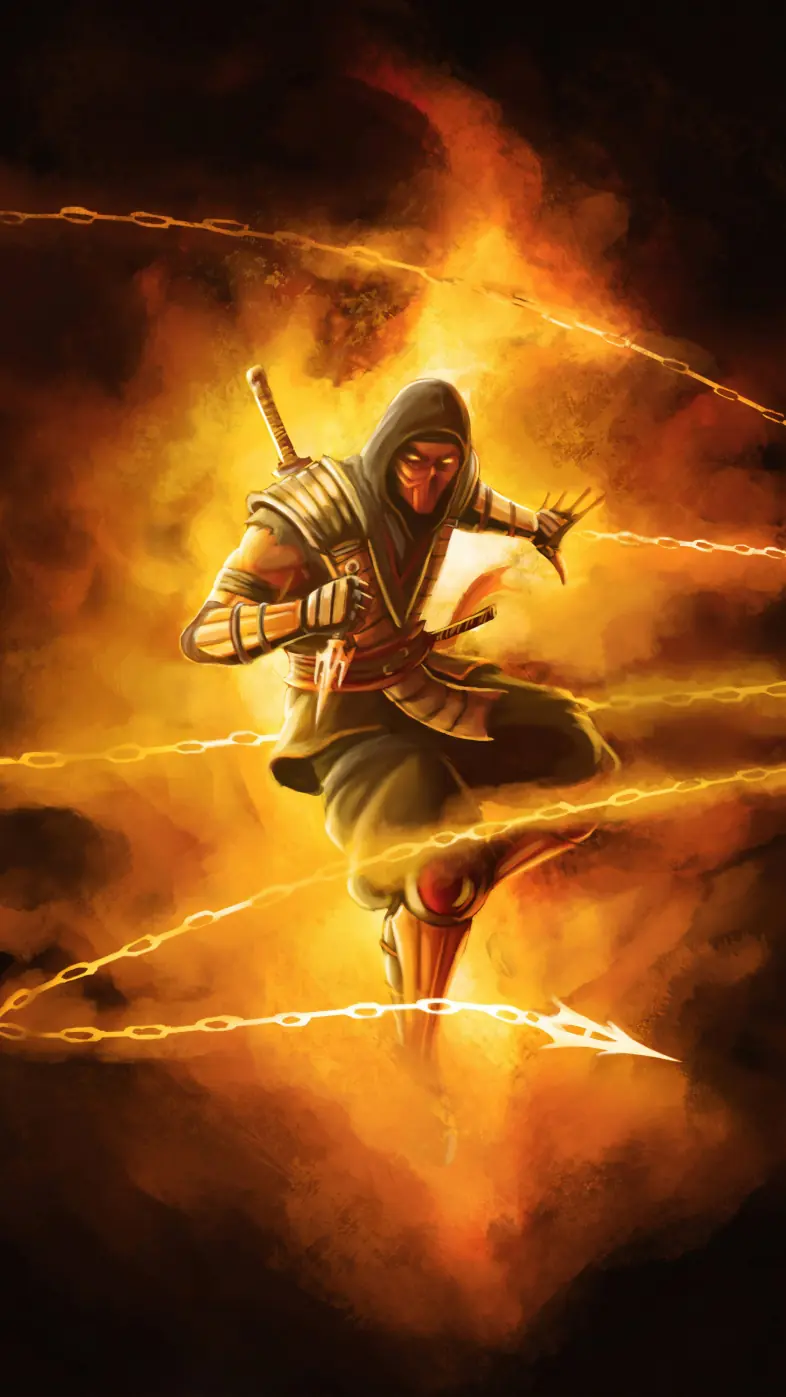 scorpion painting art wallpaper