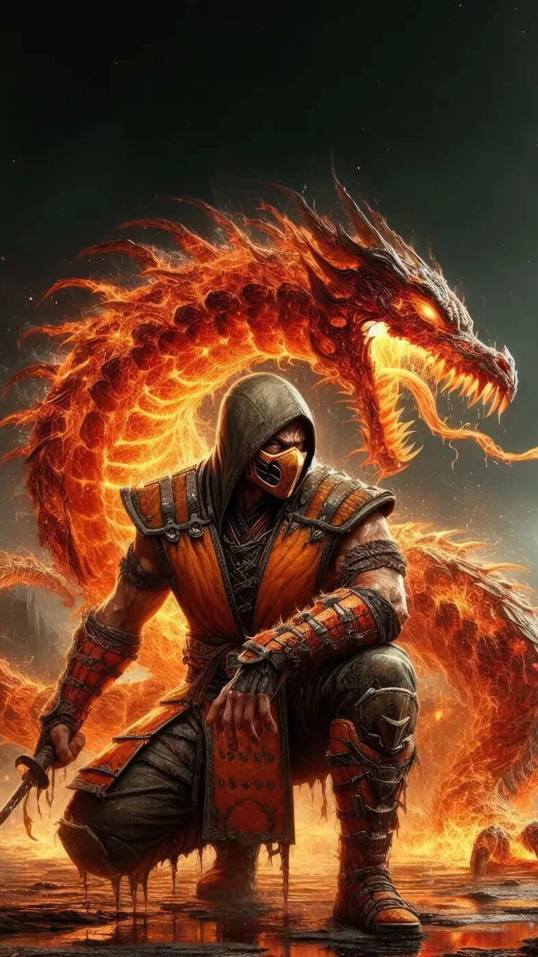 scorpion samurai game wallpaper
