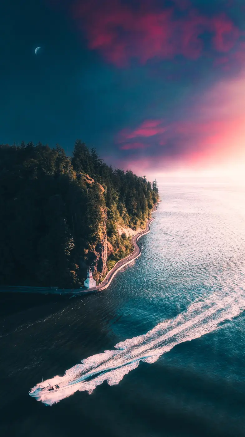 sea boat wallpaper