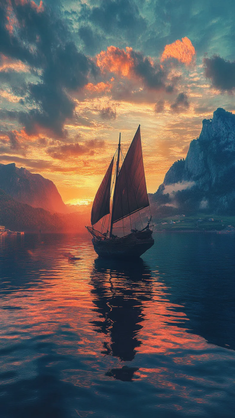sea boat wallpaper