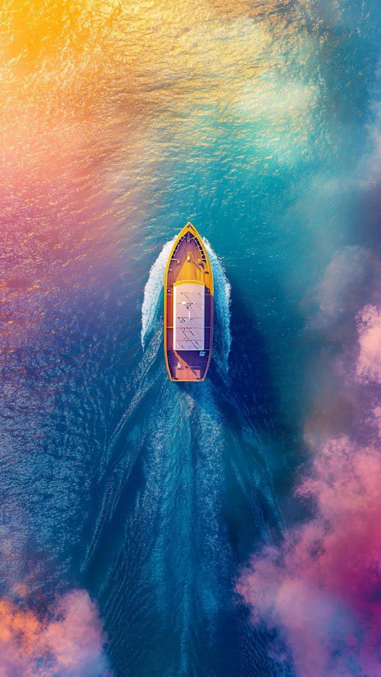 sea boat wallpaper