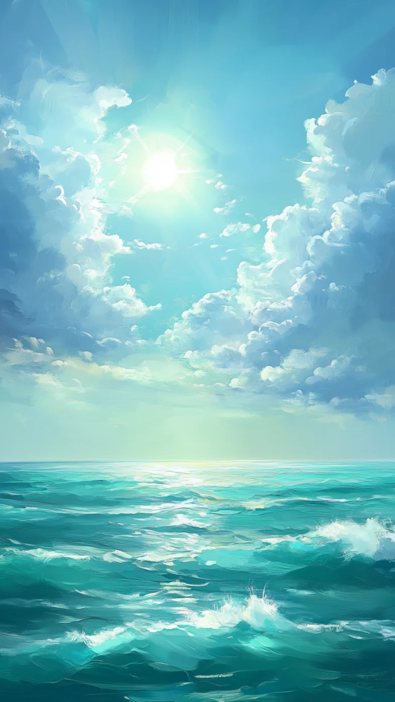 sea painting  wallpaper