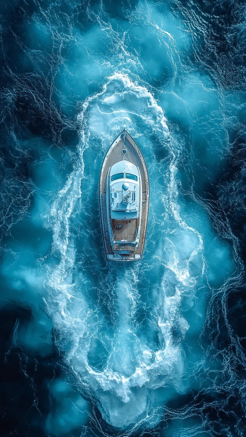 sea small boat wallpaper