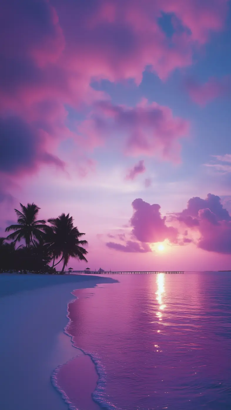 sea tropics ocean pier sunset se wallpaper