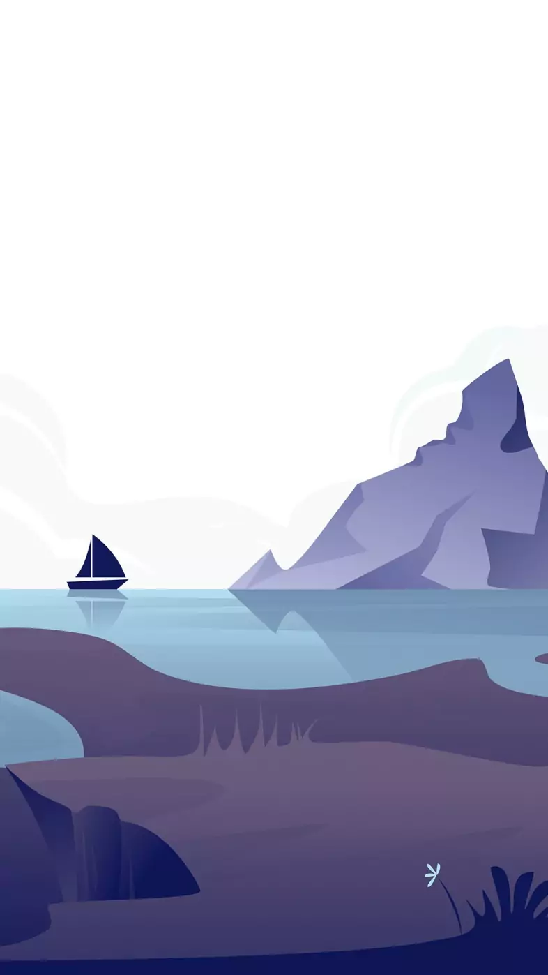 ship mountains wallpaper