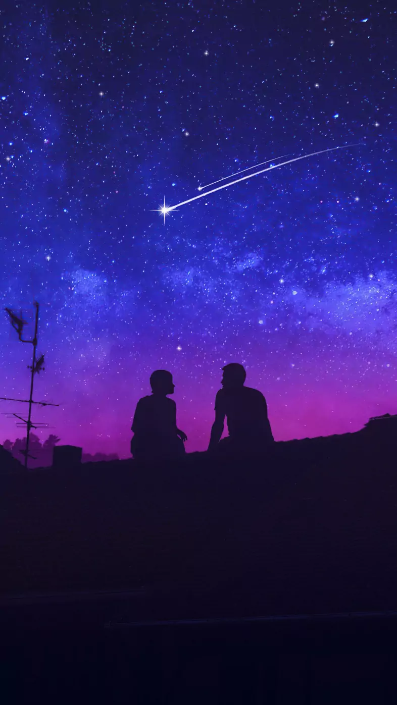 silhouette couple love wallpaper