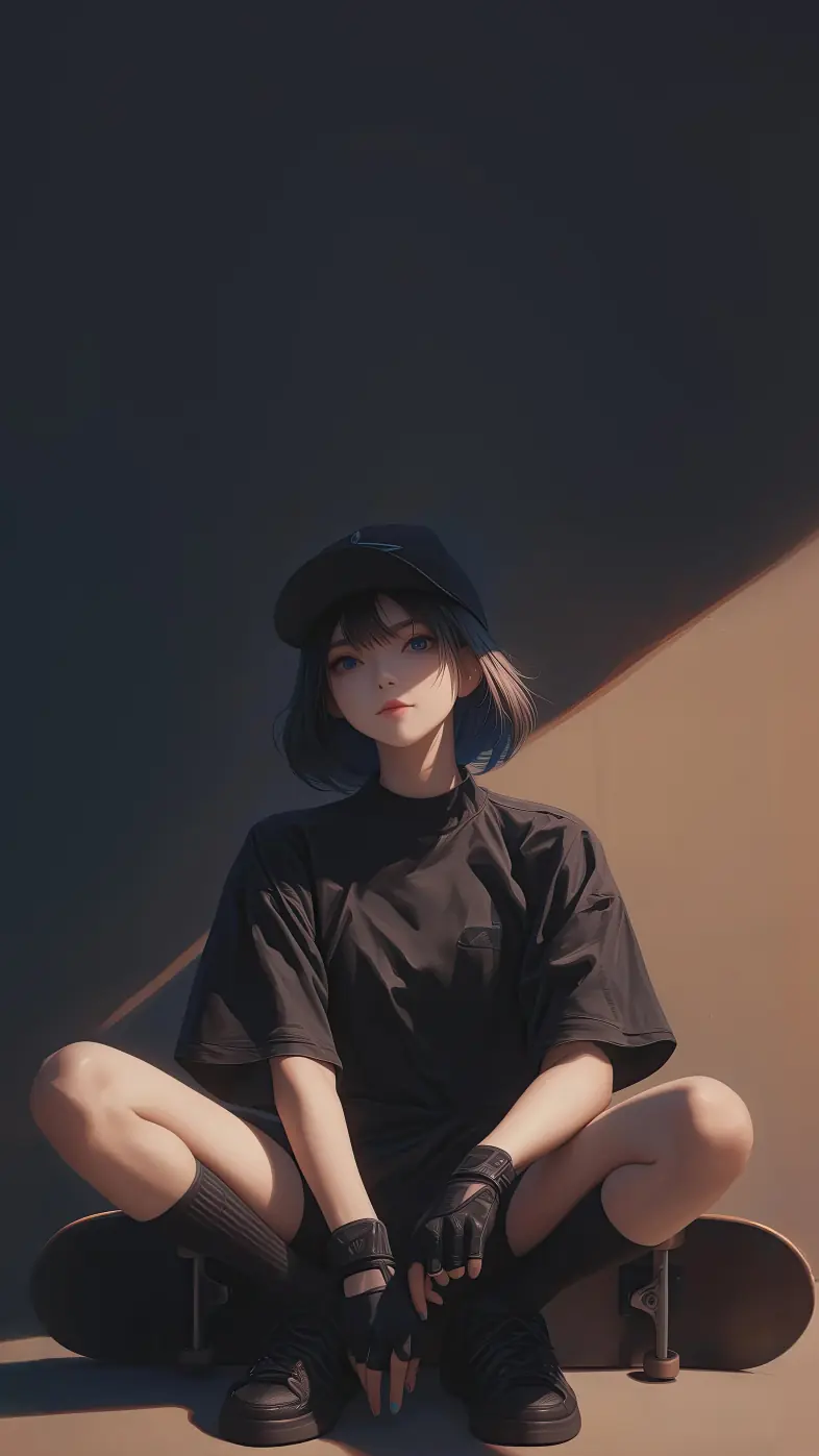 skateboarding girl wallpaper