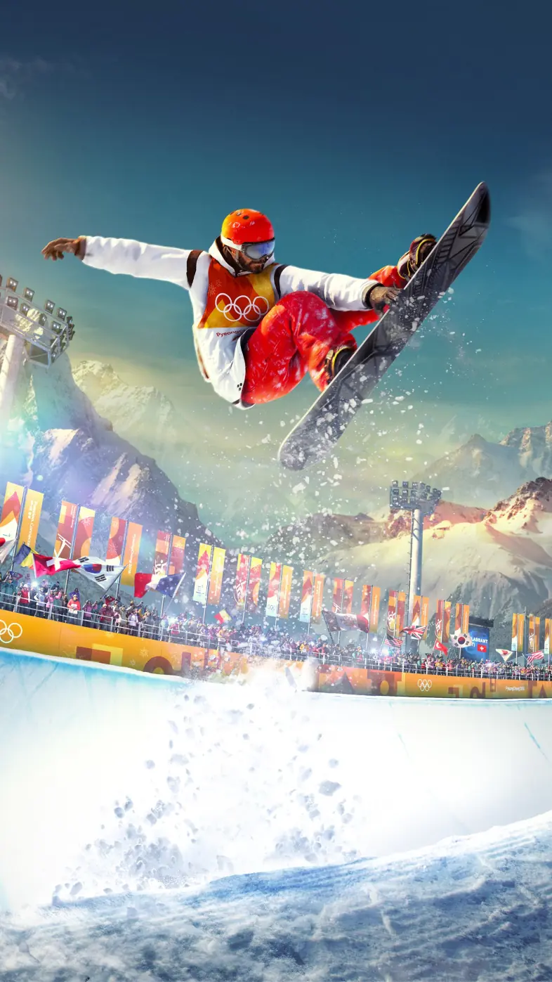 skiing sports game wallpaper