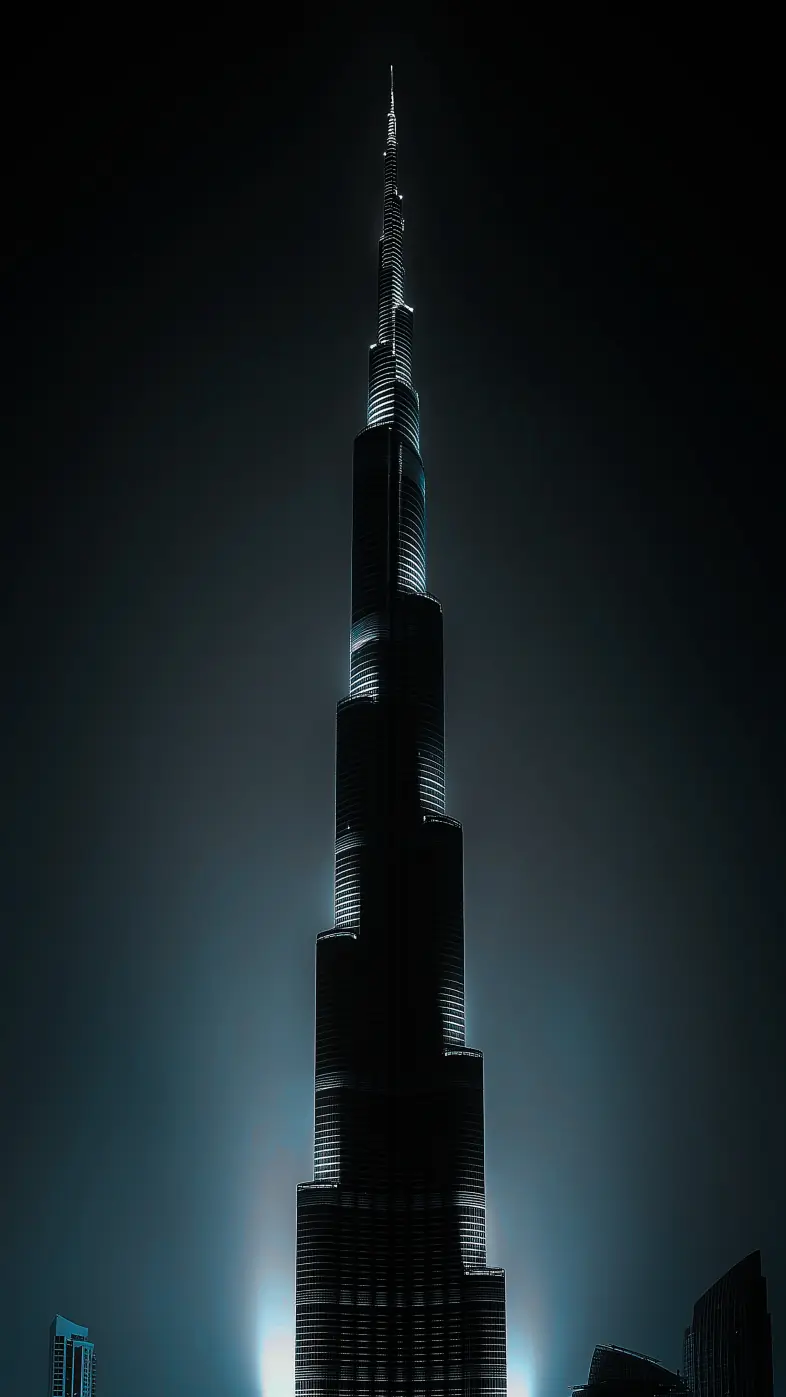 skyscraper tower backlight  wallpaper
