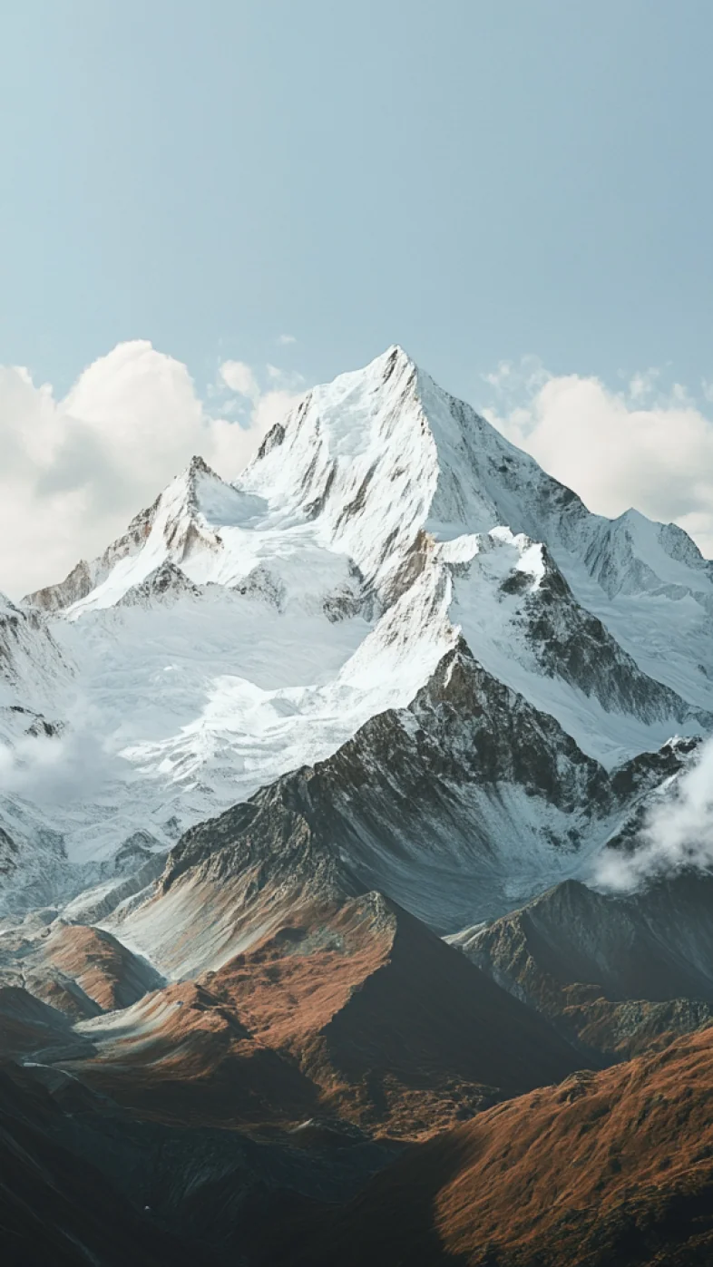 snow capped mountains wallpaper