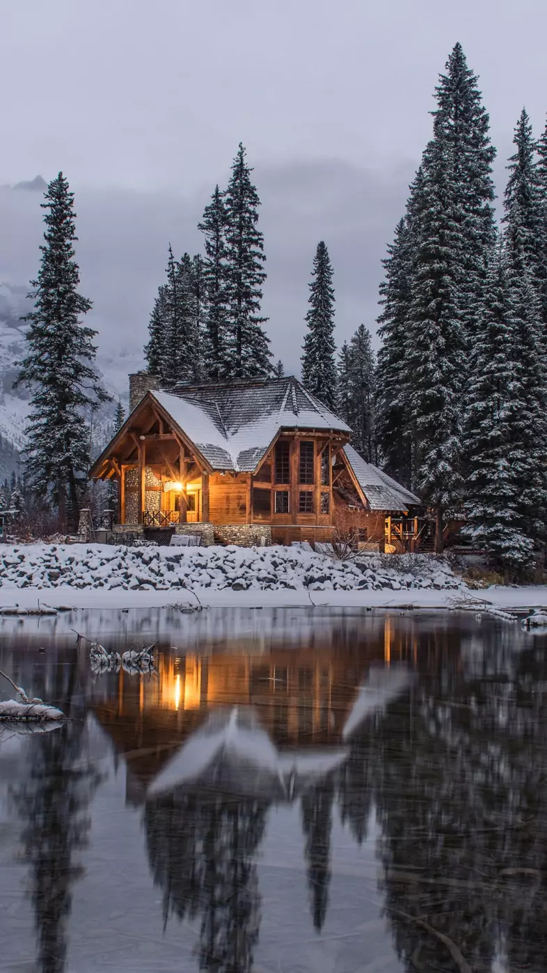 snow house wallpaper