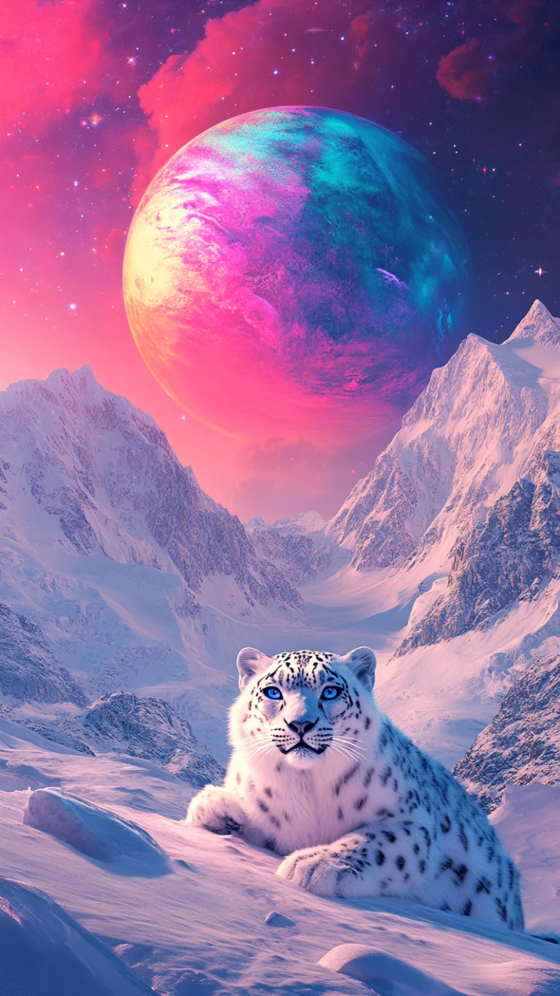 snow leopard wallpaper