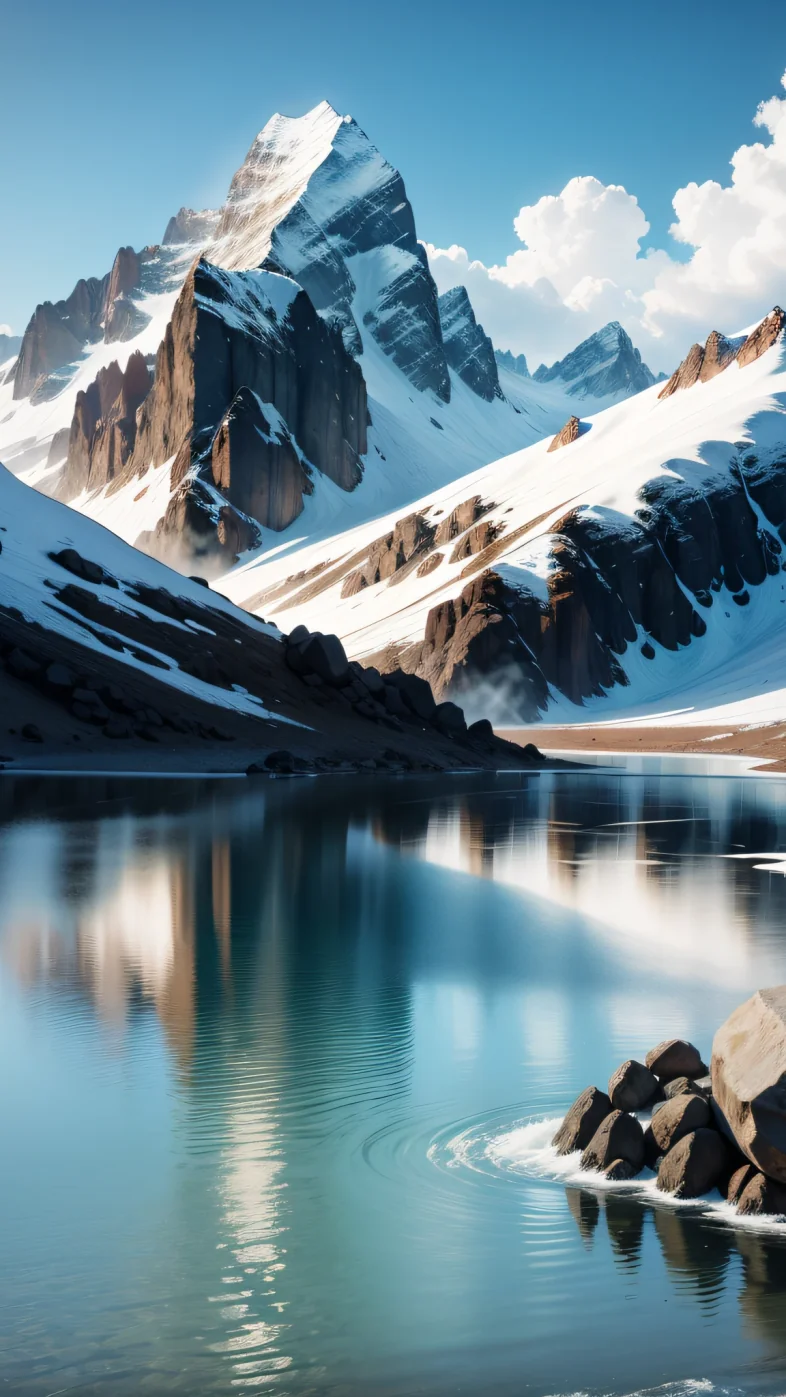 snow range mountains wallpaper