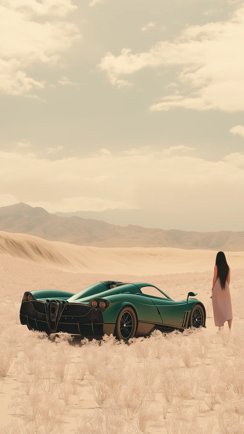 solitary Pagani Huayra car  wallpaper