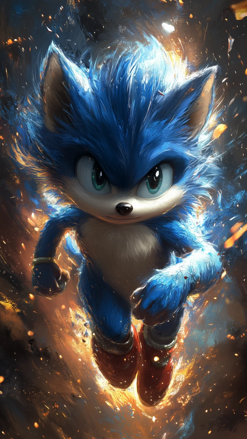 sonic cartoon art wallpaper