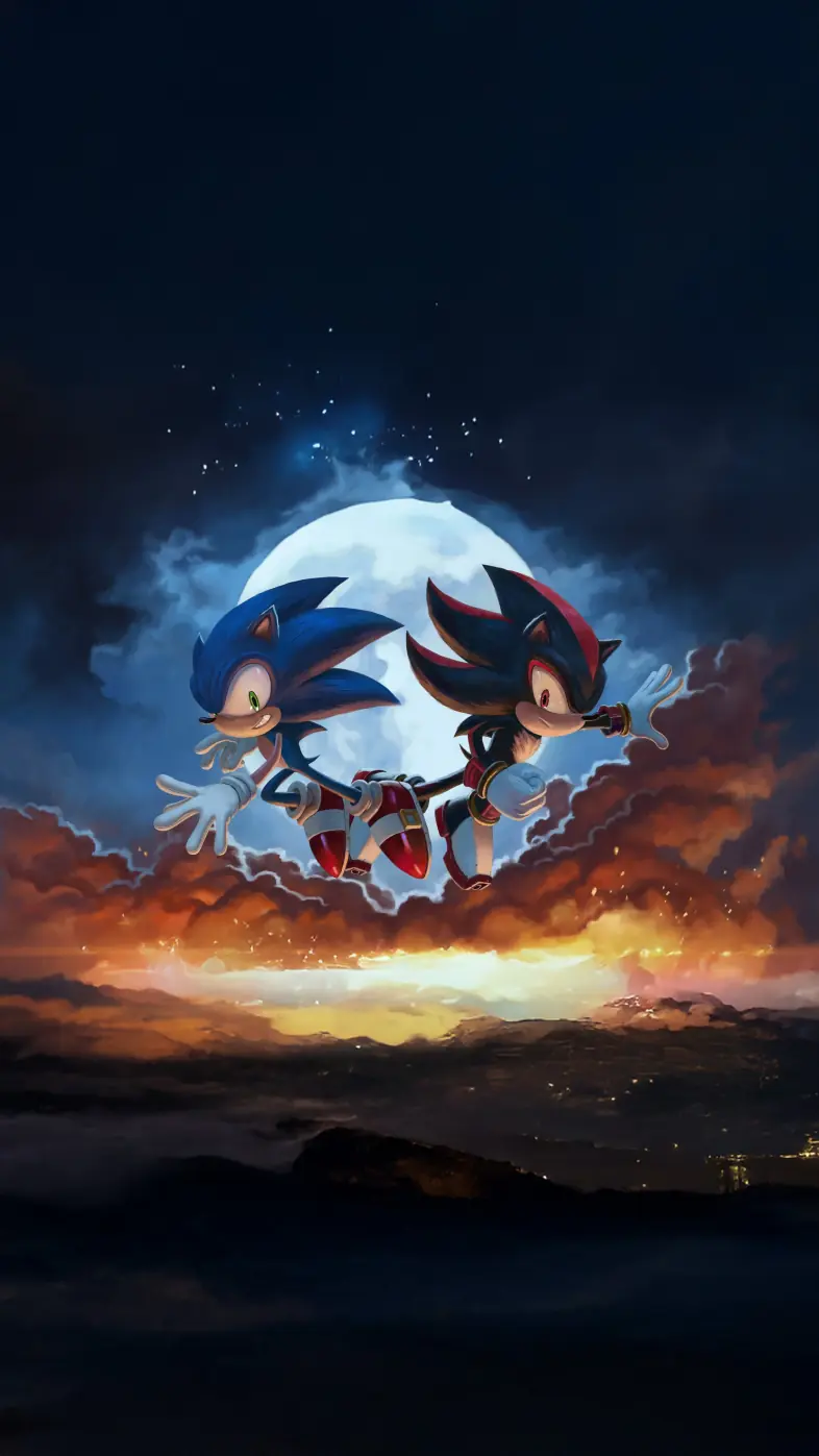sonic x shadow hedgehog wallpaper