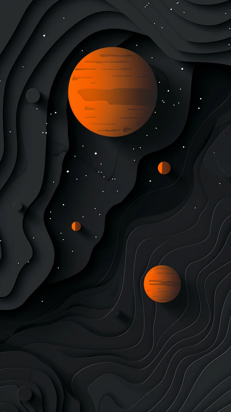 space planets art wallpaper