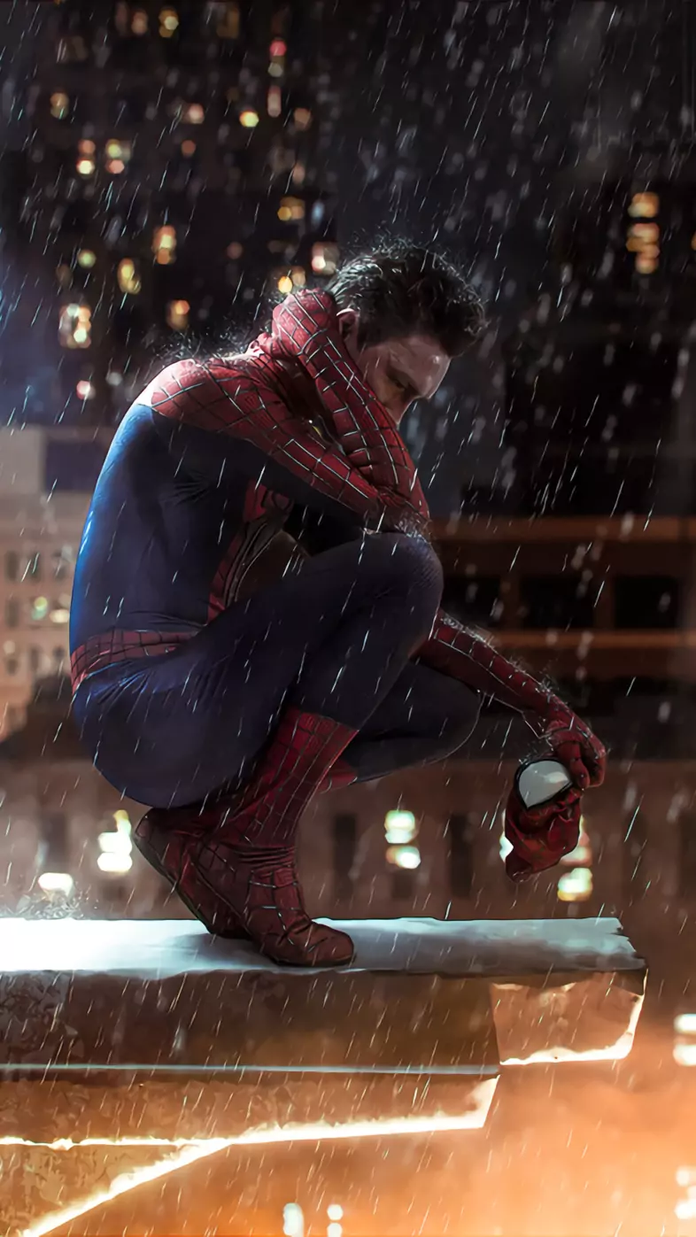 spiderman sitting mask wallpaper