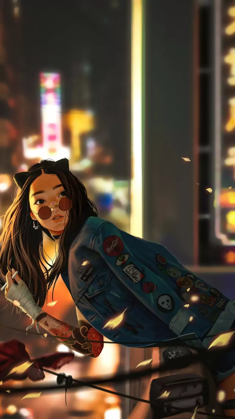 stylish girl wallpaper