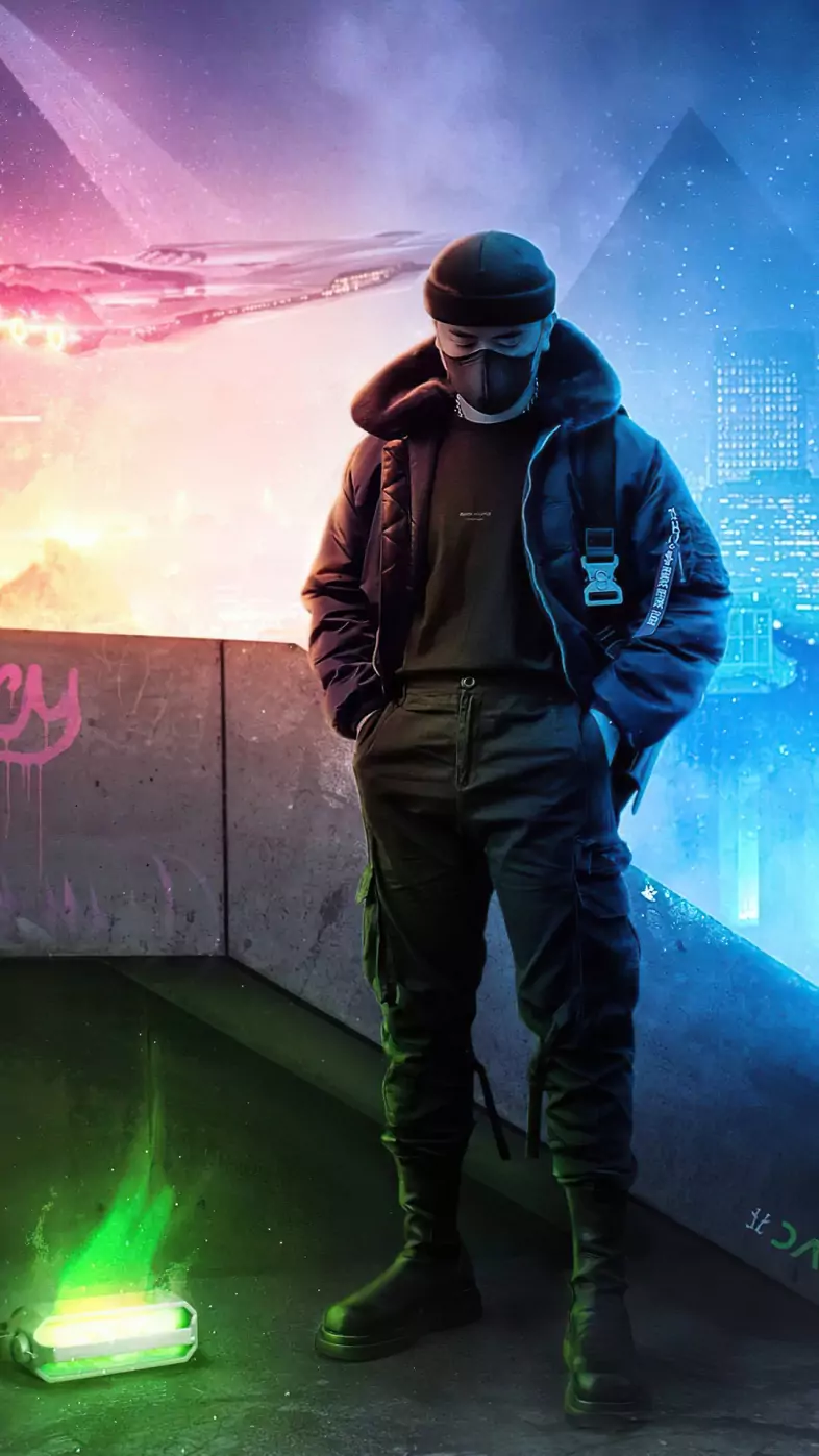 stylish mask boy wallpaper