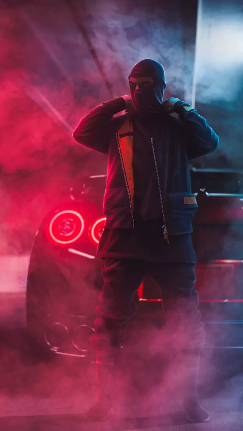 stylish mask man wallpaper