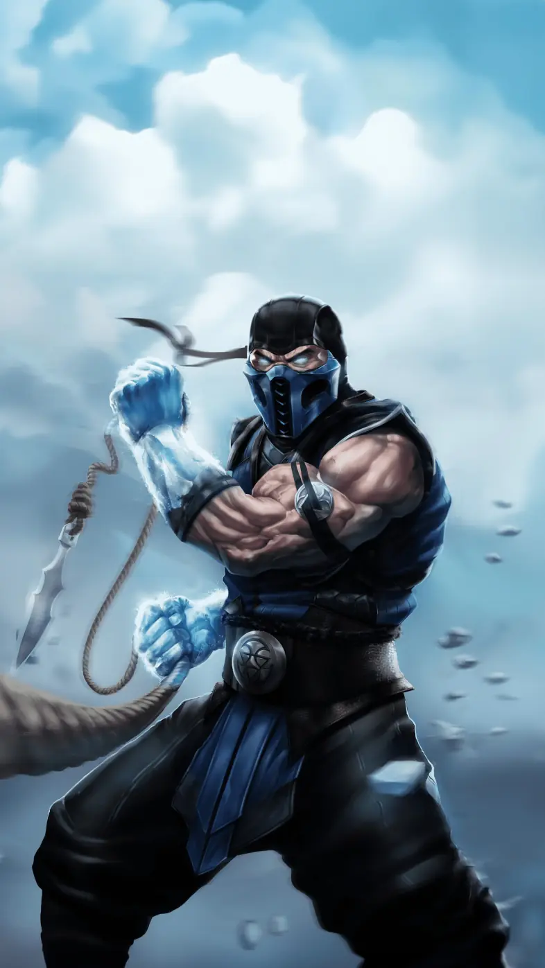 sub zero mortal kombat game wallpaper