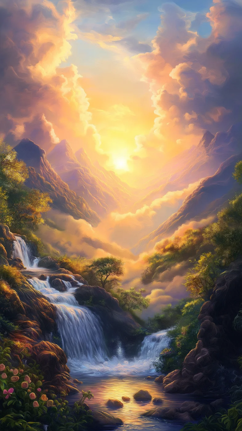sunset sky symbolizing peace wallpaper