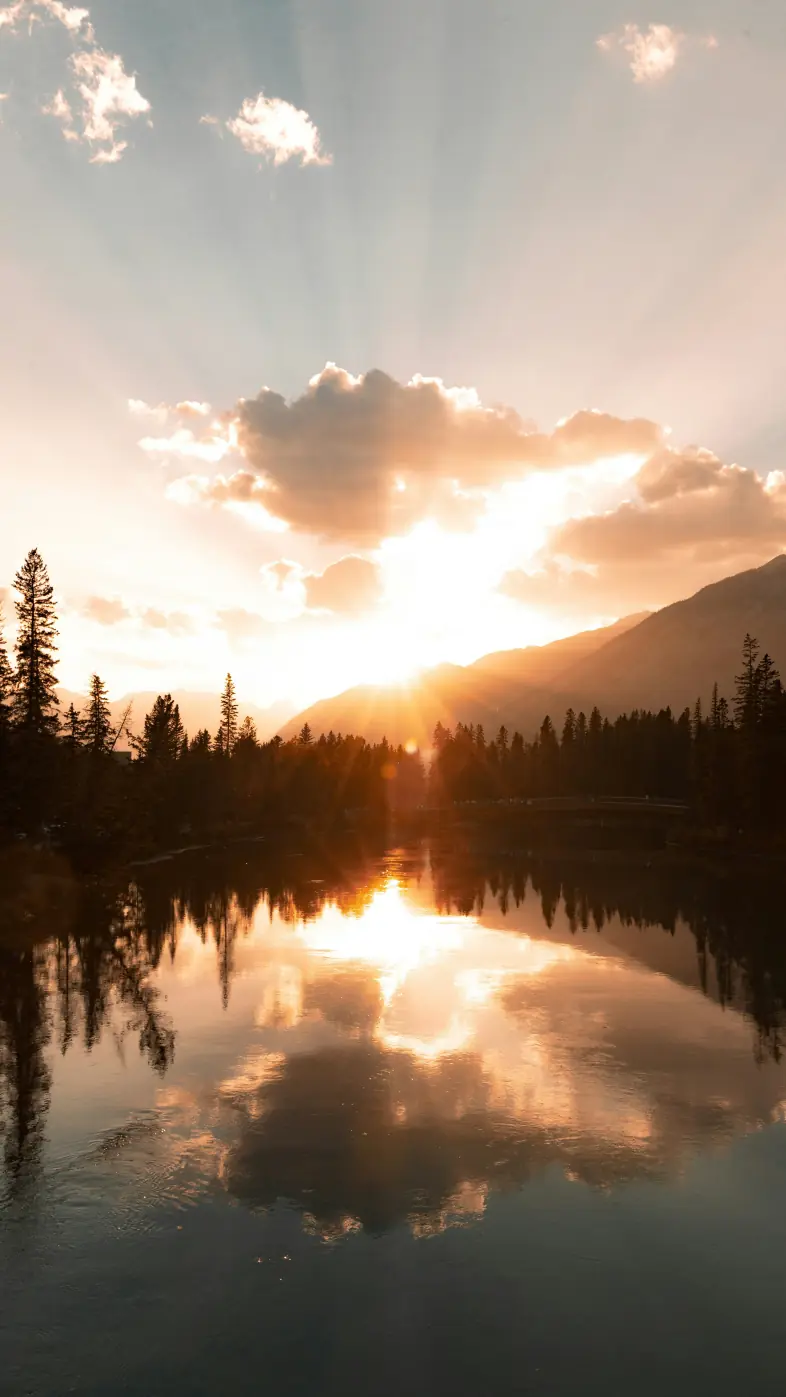 sunset water cloud  wallpaper