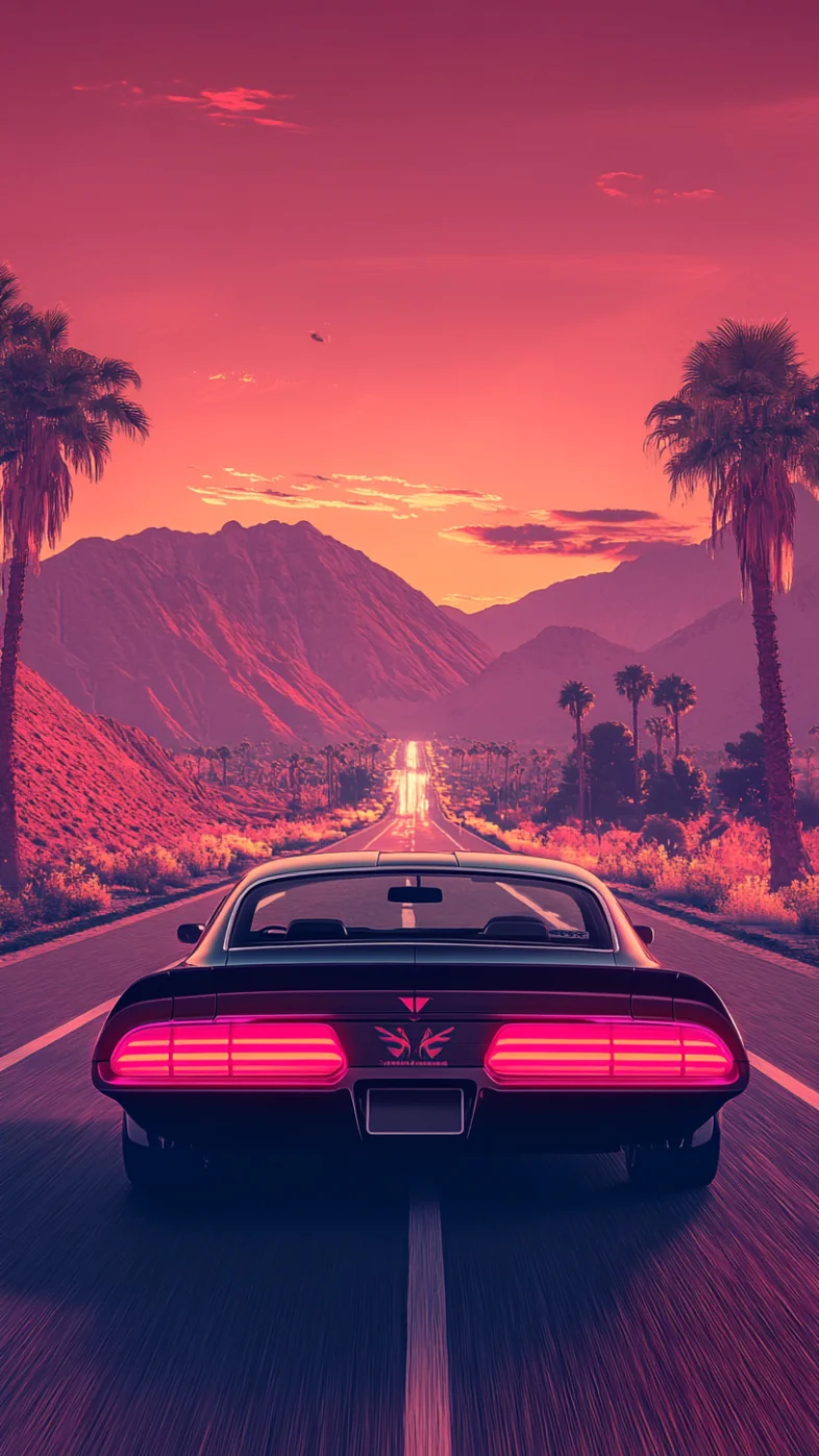 super car on road wallpaper