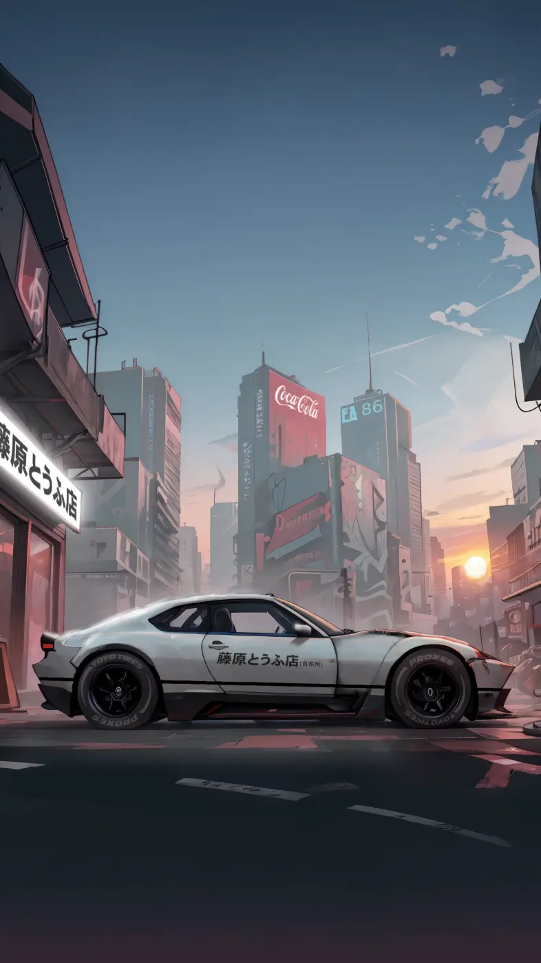 super cars on japan wallpaper