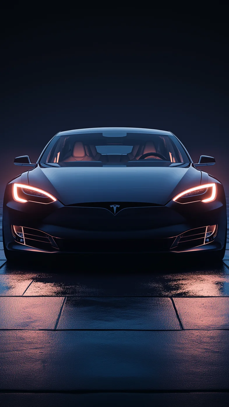 tesla car wallpaper