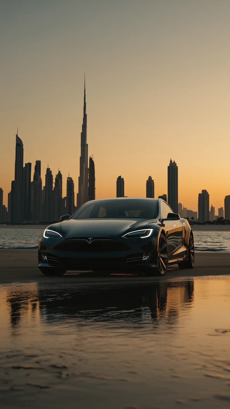 tesla car wallpaper