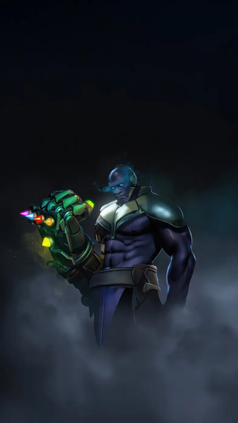 thanos in marvel rivals game wallpaper
