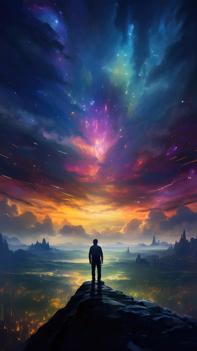 the dreamy colorful landscape wallpaper