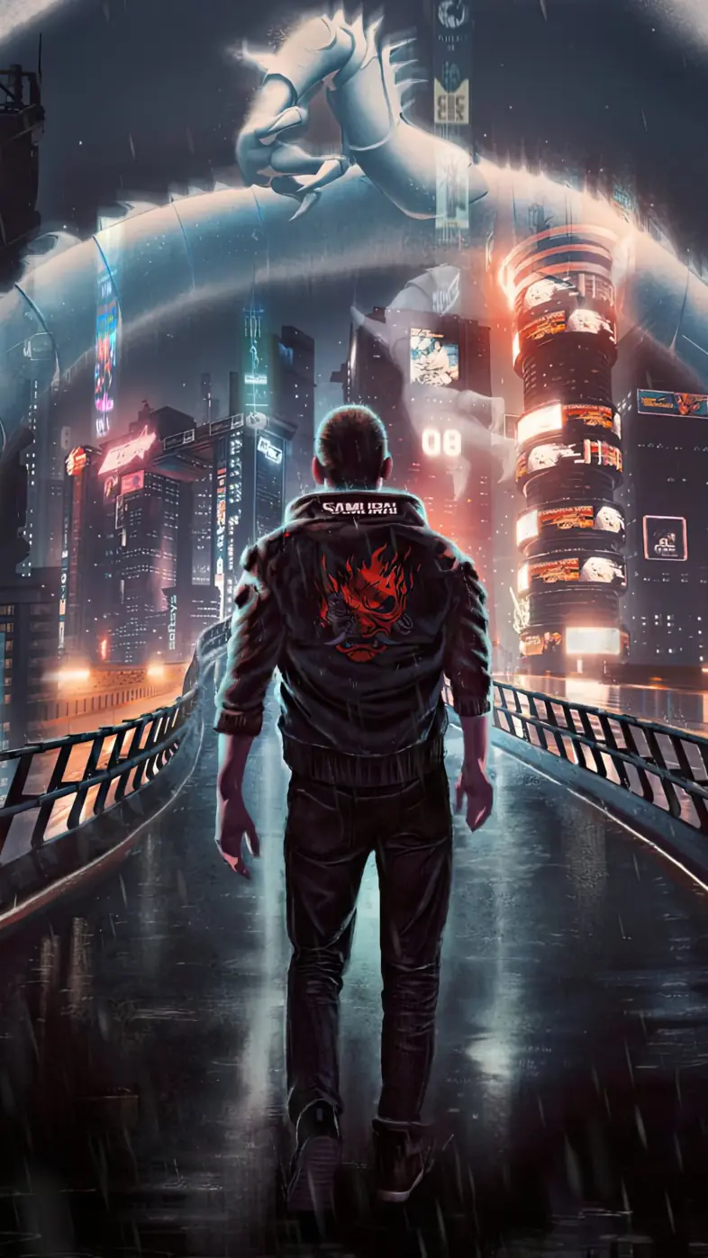 the epic cyberpunk game wallpaper