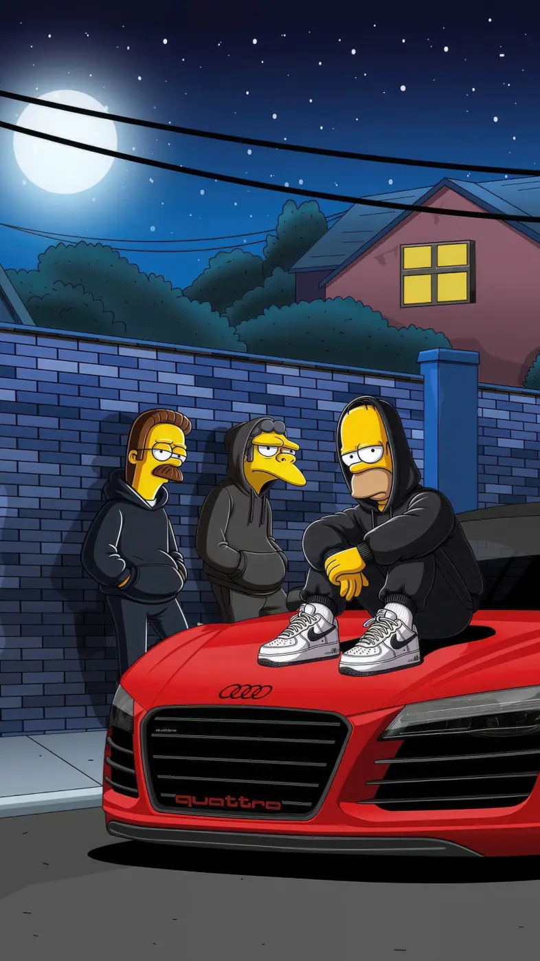 the gans of simpsons wallpaper
