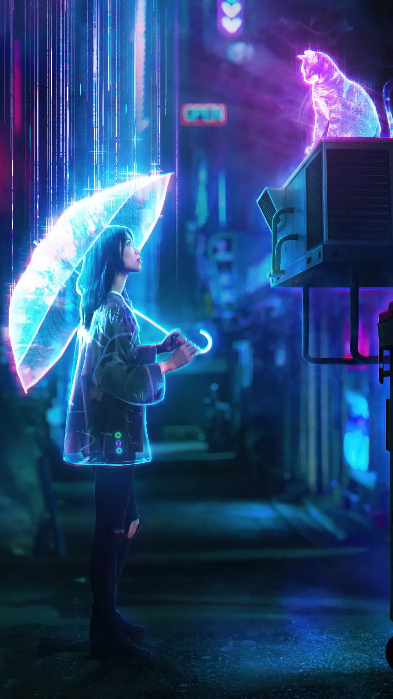 the holo rain wallpaper