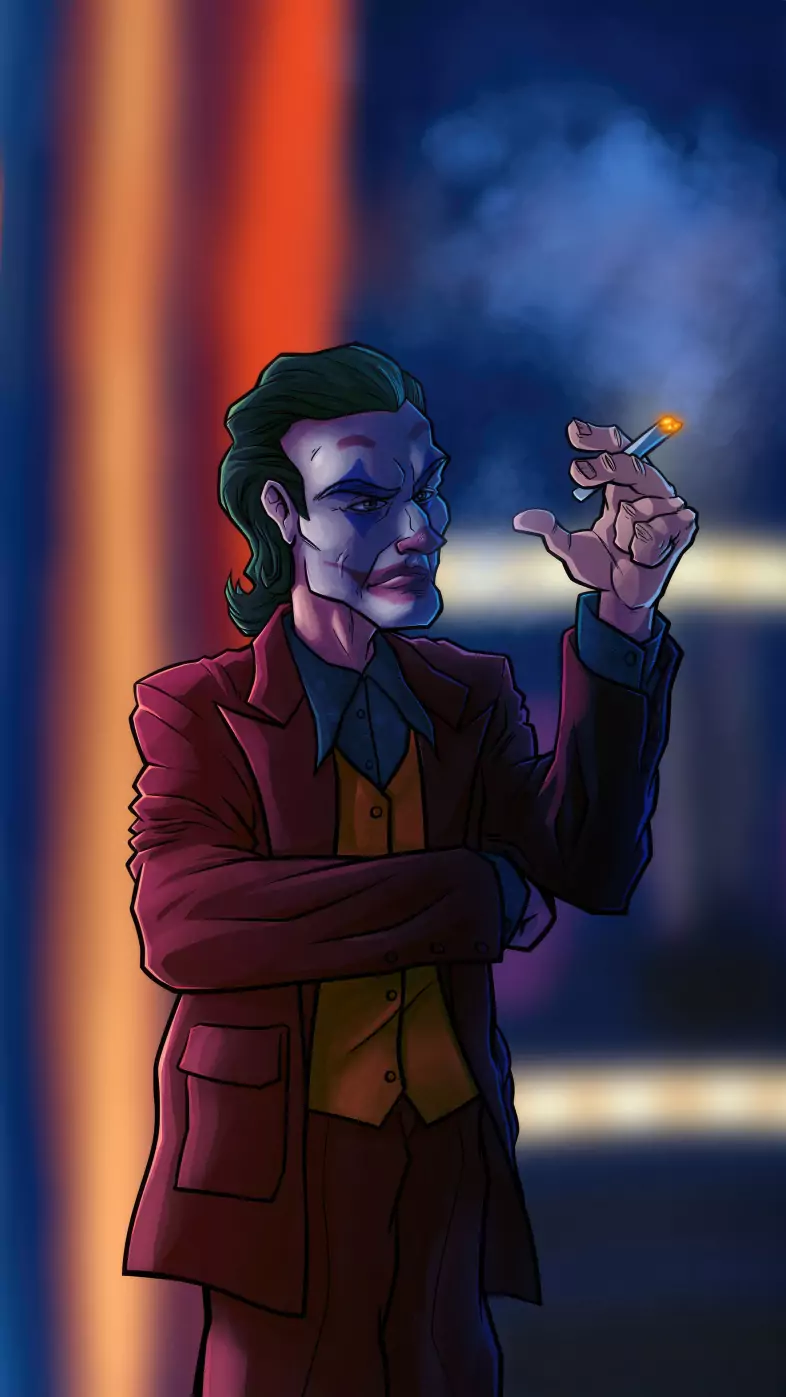 the joker sinister cigarette break wallpaper