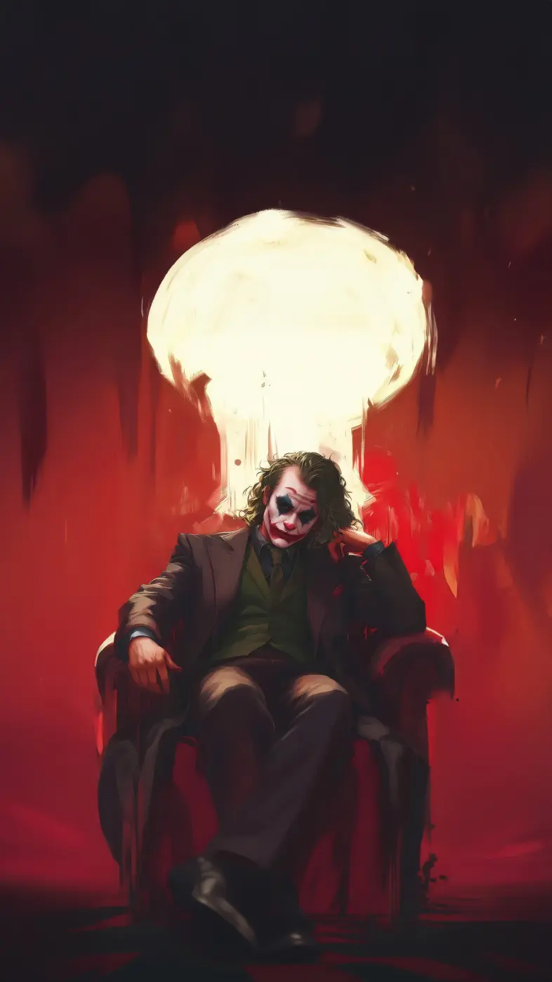 the joker throne wallpaper
