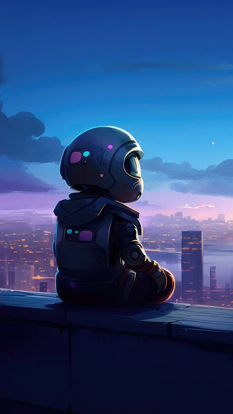 the little astronaut wallpaper