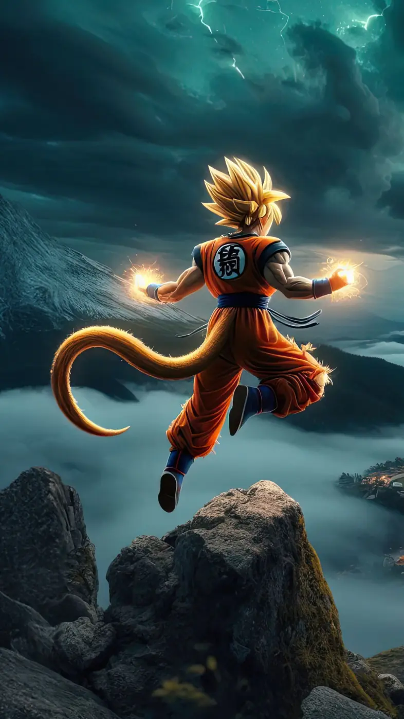the power of goku wallpaper