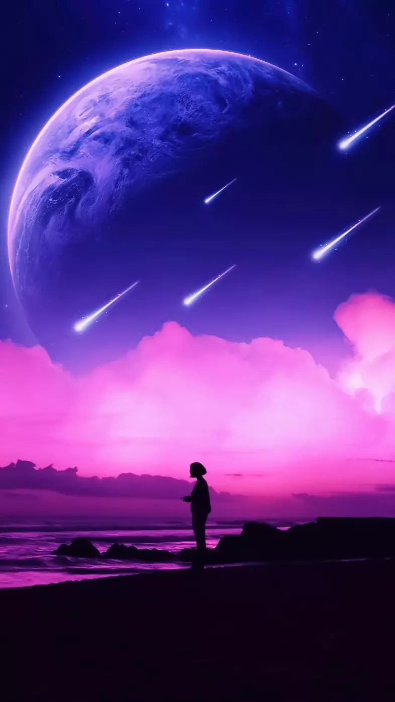 the silhouette dreams girl wallpaper