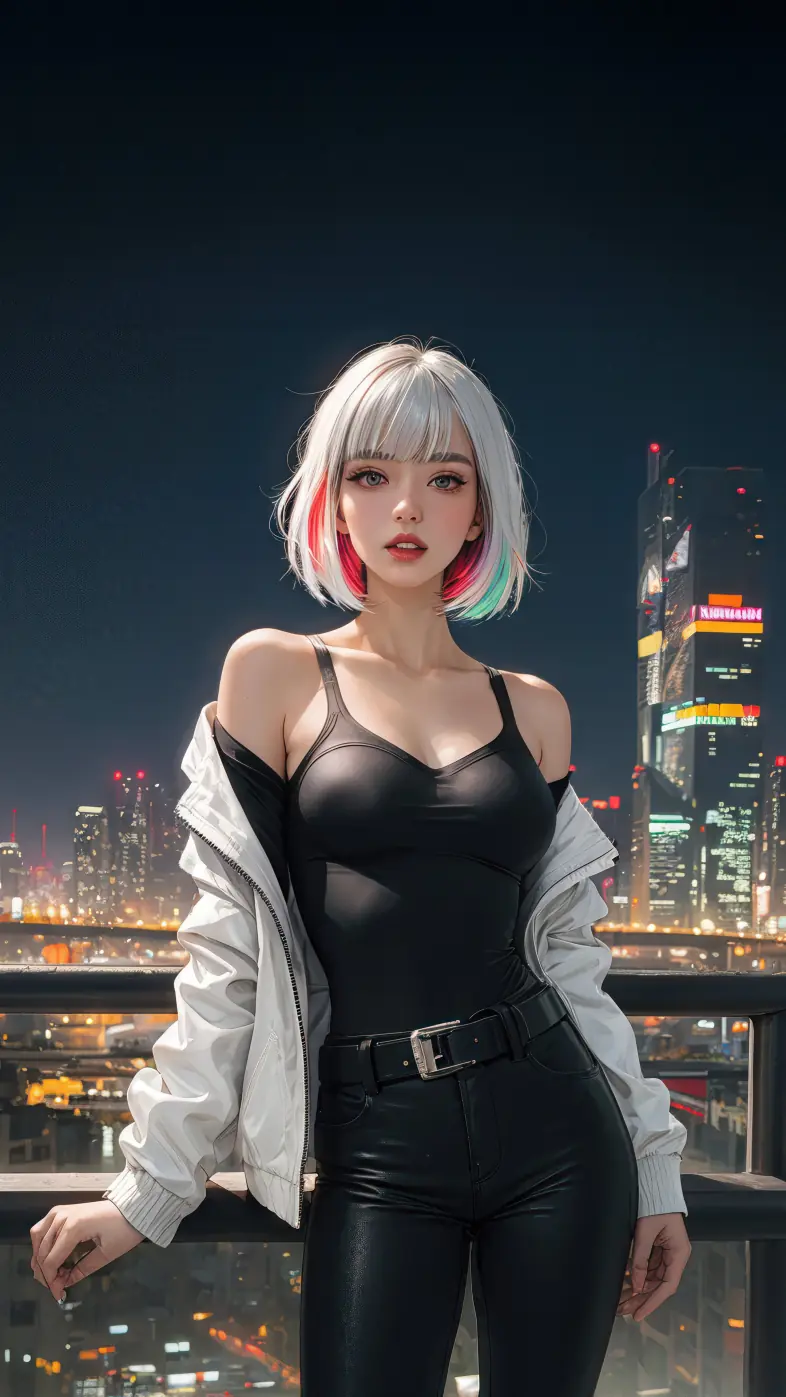 the urban anime girl wallpaper