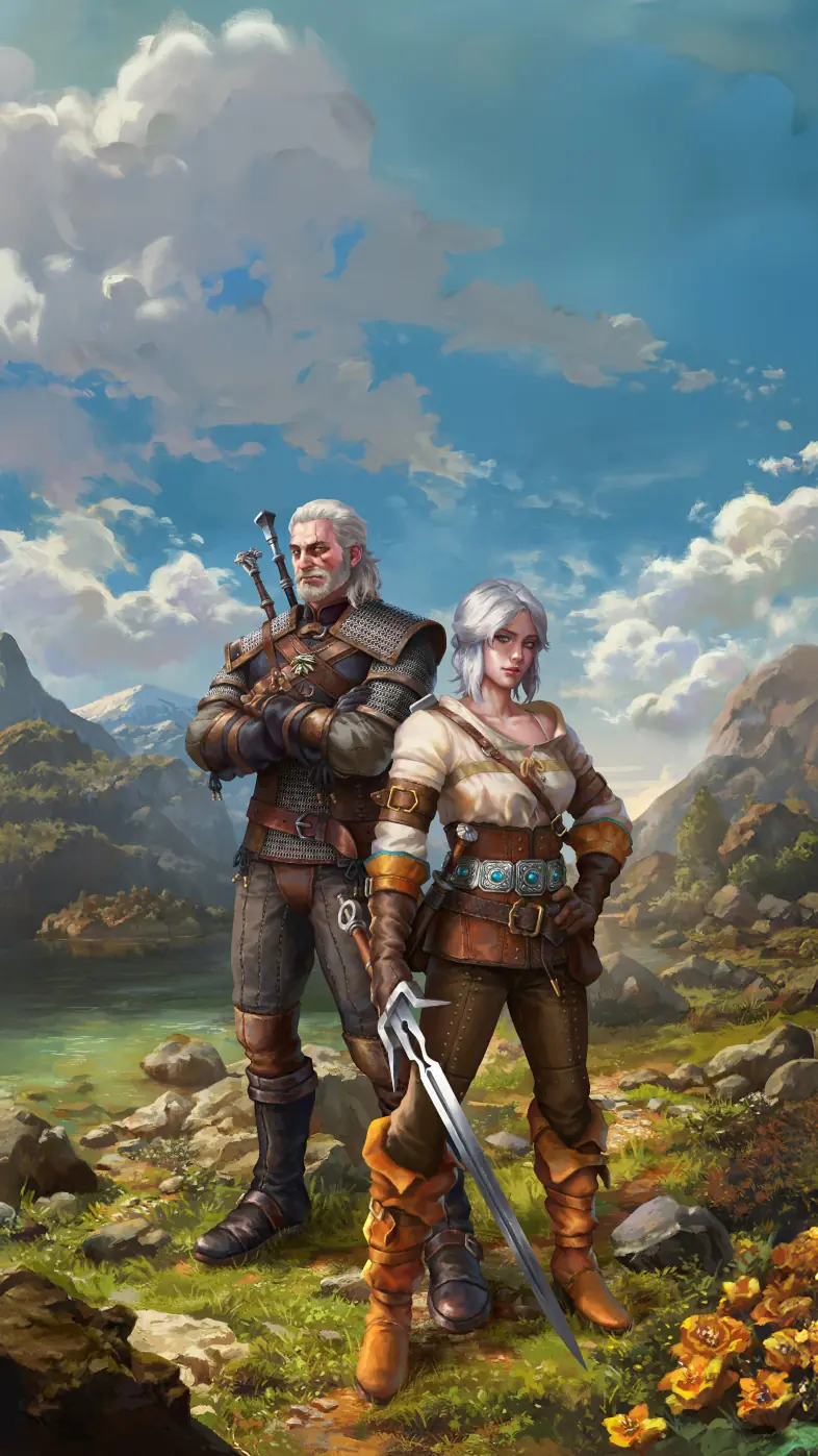 the witcher the wolf and the swallow game wallpaper