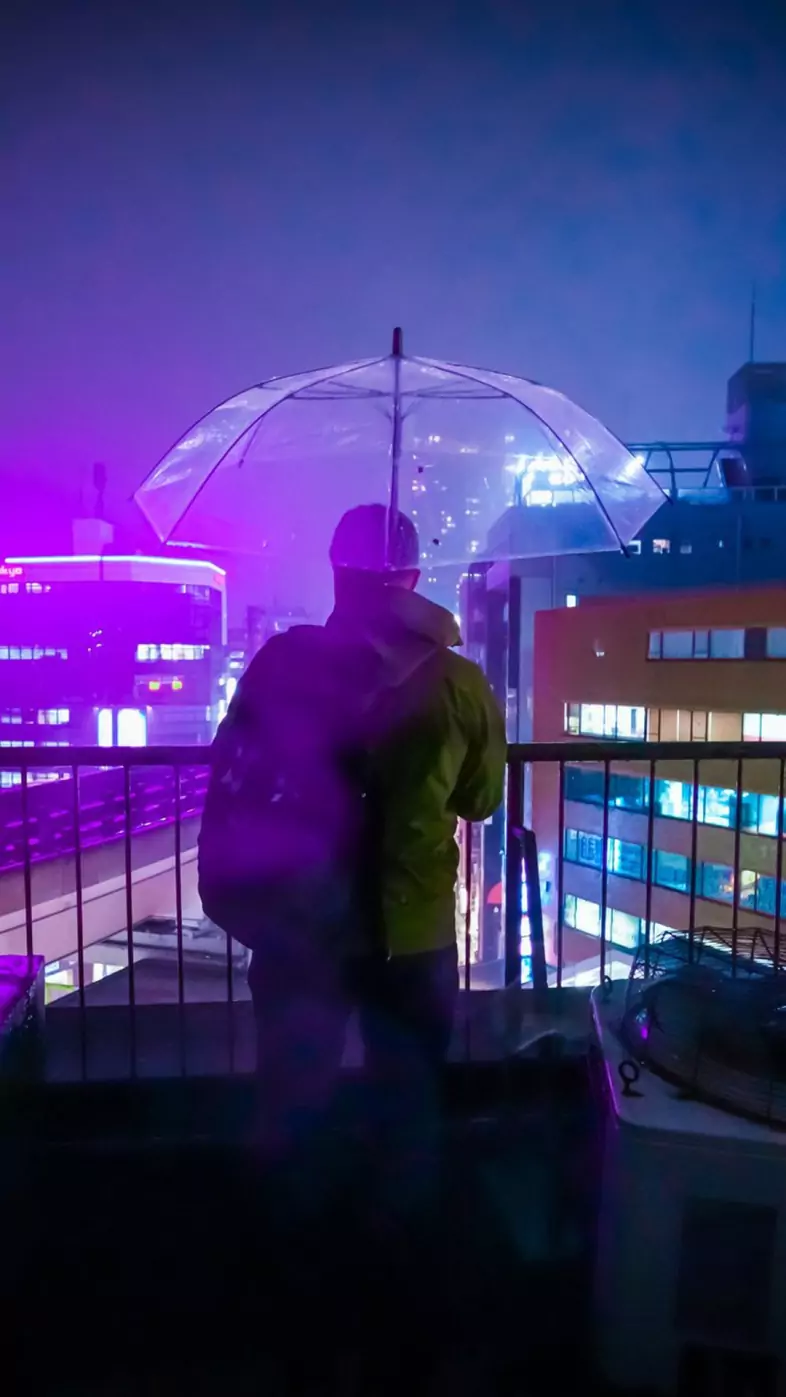 tokyo into the night wallpaper