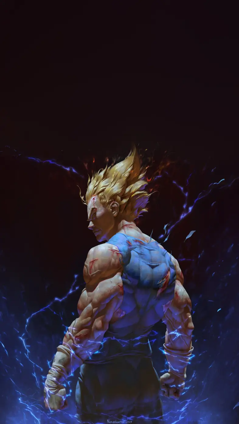 vegeta all saiyan anime wallpaper